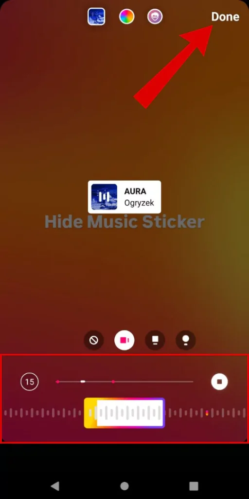 how to hide music sticker on instagram story