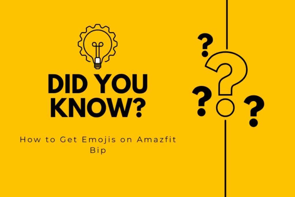 Amazfit bip emoji