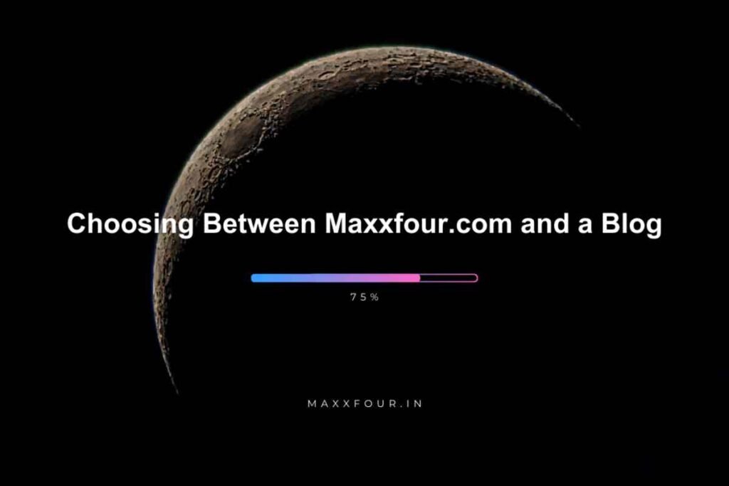 Maxxfour.com vs. Traditional Blogging Platforms